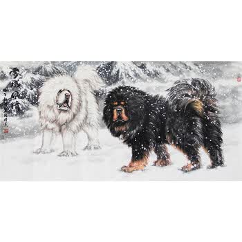 王贵邱《雪域风情》06拍卖已结束陈天祥 《八骏图》06拍卖已结束