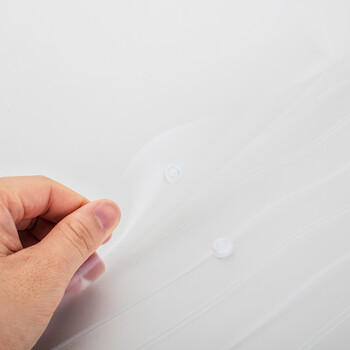 得力（deli）10只A4加厚磨砂质感透明文件袋 条纹资料袋按扣档案袋合同 试卷票据收纳袋 学习用品 8302