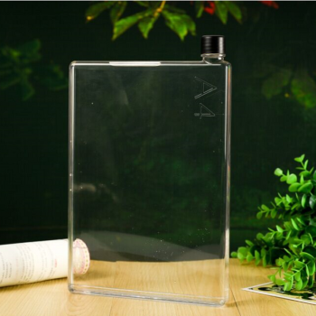 Memobottle创意水杯A4纸张扁平水壶 便携水瓶 塑料杯 男女旅行杯随行杯1.25L 1.25L配3盖