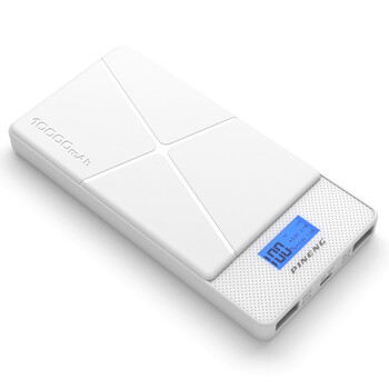
                                        品能 10000毫安 移动电源/充电宝 聚合物 双USB输出 PN-983 经典白                