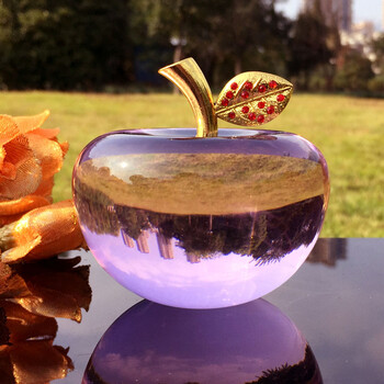 gfjyku圣诞节平安夜礼物水晶苹果摆件送男女同学闺蜜浪漫平安果生日