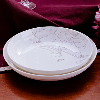 
                                        一日三餐  新骨瓷 陶瓷餐具22头/56头套装 碗盘碟陶瓷器 金粉牡丹22头                
