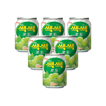 粒葡萄汁饮料 238ml*6罐 韩国原装进口进口果汁 果肉 颗粒饱满看得见