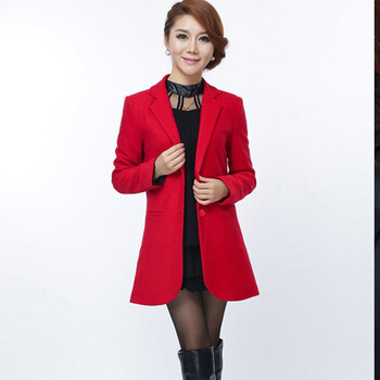 职业阿玛施特女装旗舰店2016春秋装新款时尚修身休闲西装风衣女外套上衣 黑色外套ZXG L(4码)