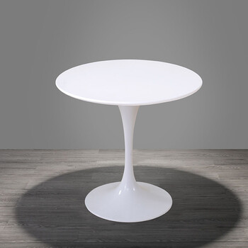 洽谈桌 时尚简约桌 咖啡桌 接待桌圆桌 郁金香餐桌 圆形茶几桌子 白色