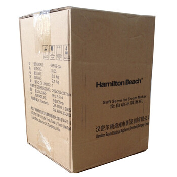 美国·汉美驰（Hamilton Beach）68552-CN 冰淇淋机（粉色双碗）家用软冰激凌机