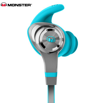 魔声（Monster）iSport Intensity 爱运动 强度无线蓝牙运动耳机 带耳麦手机耳机 入耳式运动耳机 蓝色