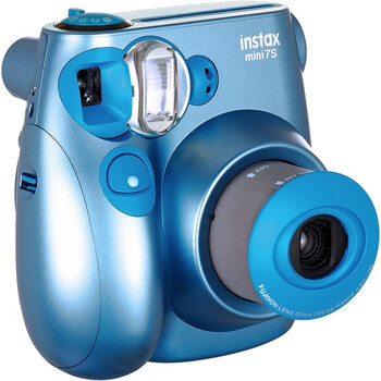 
                                        富士（FUJIFILM）INSTAX 一次成像相机  MINI7s相机 酷炫金属蓝                