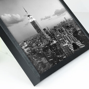 盛世壹品 黑白装饰画客厅照片墙组合挂画相框墙书房卧室壁画现代简约有框沙发背景墙风景画特价 E 多拼组合