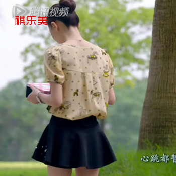 祺乐美2015妻子的谎言同款 孙佳媛徐璐同款 雪纺上衣+裙裤套装Y8701 花色 M