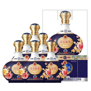 【整箱】汾酒 贵宾原浆t15(蓝)浓香型白酒52度500ml*6瓶(箱内有3支
