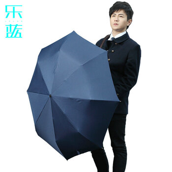 
                                        零时差雨伞男士直杆伞 双层加厚超大自动商务长柄伞女士防晒防紫外线太阳伞户外高尔夫遮阳晴雨伞 135CM外黑内红                