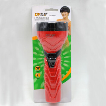 DP 久量 LED-9040A 充电式LED手电筒 1灯 2档 700毫安 1W 红色