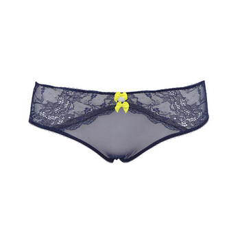 elle蕾丝蝴蝶结低腰提臀平角内裤 1bx157 深蓝600005 l