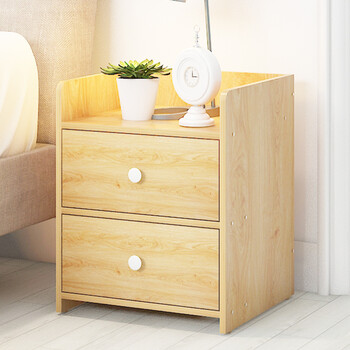 卧室家具 床头柜 金凯丽(kingcarey) 简易床头柜卧室收纳柜简约现代