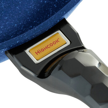 【韩国进口】highcook韩库蓝宝石系列无烟锅具炒锅不粘锅32cm 电磁炉适用