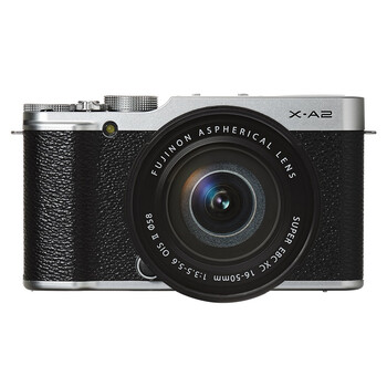 富士（FUJIFILM）X-A2 微单电套机（XC16-50II）经典银 APS-C 自拍翻转屏 WiFi XA2时尚复古