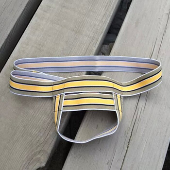 提睾带阴囊托男士内裤吊环内裤提型带 黄色 s 2尺-2尺3