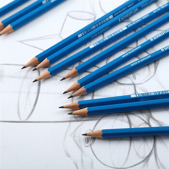 施德楼(STAEDTLER)2H素描铅笔 100经典蓝杆专业美术手绘速写专用初学者考试画画工具12支/盒 施德楼(STAEDTLER)2H素描铅笔 100经典蓝杆专业美术手绘速写专用初学者考试画画工具12支/盒