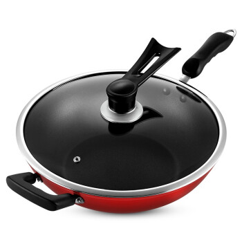 南方厨具NANFANGCOOKWARE 炒锅 32CM电磁炉通用立盖不粘锅 红色NF-532