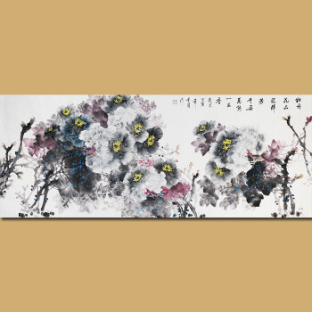 中國著名花鳥畫家 江蘇墨香書畫院創作員 陳芬清老師作品——牡丹花品