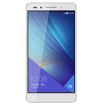 荣耀7 4G双卡双待双通手机 冰河银 移动4G(16GB ROM)