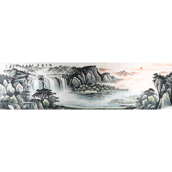 拍卖已结束06省美协会员 国家一级美术师 祁景新 作品 《万山红