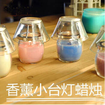 
                                        安礼轩玻璃杯 防风蜡烛 圆杯 方 浪漫生日 香薰蜡烛 植物薰香 6*6/紫色薰衣草/方                