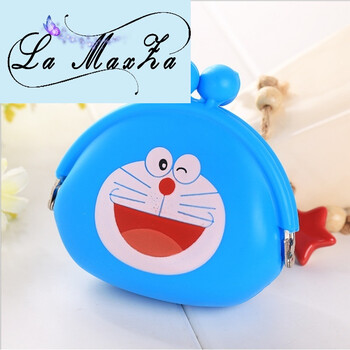 迷你零钱包软面搭扣女硬币包卡通硅胶手拿小零钱袋小包包la3824 叮当