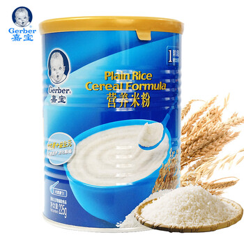 嘉宝（Gerber）婴幼儿米粉  宝宝辅食米糊 1段营养原味米粉225g 6个月以上宝宝