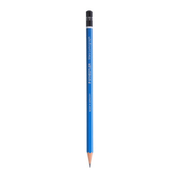 施德楼（STAEDTLER）HB素描铅笔 100经典蓝杆专业美术手绘速写专用初学者考试画画工具12支/盒