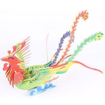 动物3d立体拼图 3-4-5-6-7-8-10岁儿童手工玩具diy 七彩凤凰