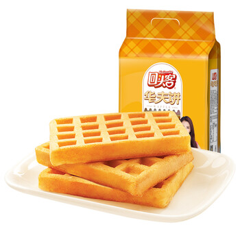 回头客原味华夫饼西式蛋糕点心120g袋装