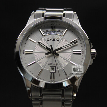 卡西欧(casio)手表 指针系列新款商务复古男表 mtp-1384l-1a