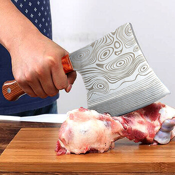 华洛芙 酒店农村加厚砍骨刀骨头刀家用厨房刀具锻打切骨刀斩骨刀剁骨