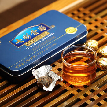 七彩云南茶叶 普洱茶 熟茶 普洱沱茶 尚品小金沱45g/盒 线下同款 七彩云南茶叶 普洱茶 熟茶 普洱沱茶 尚品小金沱45g/盒 线下同款