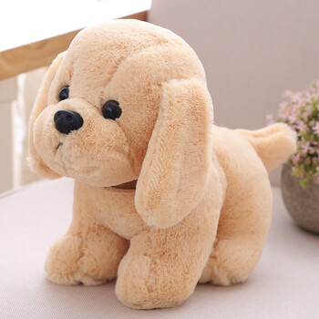 车载呆萌站狗可爱小狗公仔布娃娃狗狗玩偶送女孩儿童生日礼物毛绒玩具