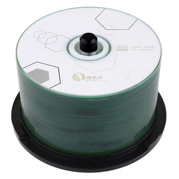 啄木鸟 CD-R 光盘/刻录光盘/空白光盘/刻录碟片/  52速 700M 几何系列 桶装50片 刻录盘