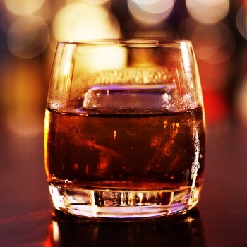 酒吧威士忌酒杯水晶小烈酒杯 洛杯300ml单个