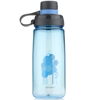 品家家品水壶 耐摔PC塑料便携直饮水杯(620ml)大容量户外运动水壶PJ-728R 蓝色
