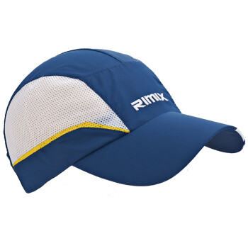 RIMIX 鸭舌户外运动帽子 男女儿童防紫外线遮阳 防晒 快干透气帽 蓝色