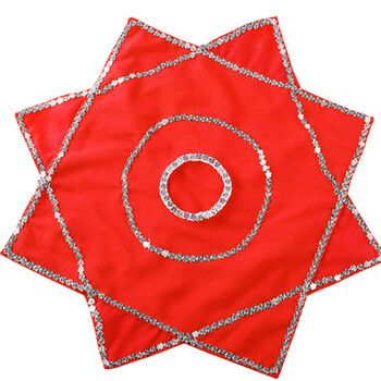 秧歌手绢 舞蹈手绢花 东北二人转手绢 红色