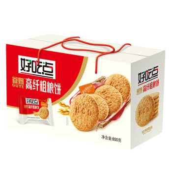 京东PLUS会员：好吃点 高纤饼干 800g