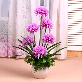 客厅郁金香花客厅餐桌摆件套装花艺装饰假花卉绢花家居装饰 大光球