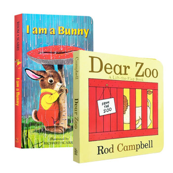 进口英文原版绘本 I Am a Bunny一只兔子 Dear Zoo亲爱的动物园 吴敏兰书单推荐