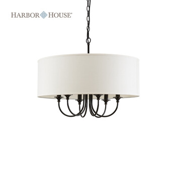 Harbor House Beatty 铁制六头吊灯 客厅餐厅灯 美式灯具 105890