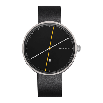 贝格曼(bergmann)男士学生手表德式包豪斯风格红点概念奖石英 休闲 红