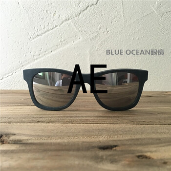 blue ocean眼镜 超轻纯木 彩膜 水银 复古旅行者 男女小脸 太阳镜