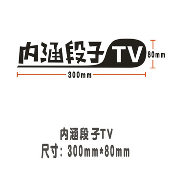 内涵段子tv30cm*8cm亮黑