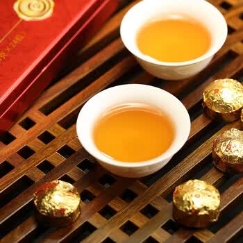 七彩雲南茶叶 普洱茶 生茶 普洱沱茶 天香小金沱 72g/盒 线下同款